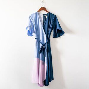 Hutch purple and blue colorblock dress Women’s sz XS